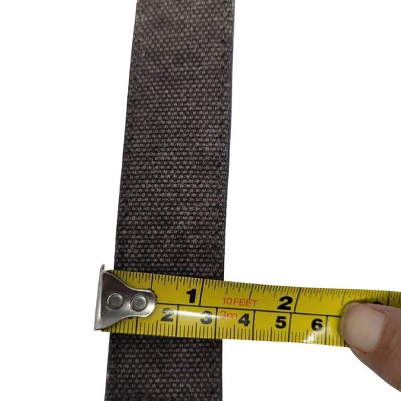 John Barritt Handmade Italian Brown Genuine‎ Leather Woven Braided Belt Sz L main image 7